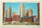 D 2807 - Campus Martius, Detroit - CAk (Leinenstruktur) Um 1950 - Andere & Zonder Classificatie