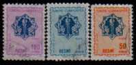 TURKEY   Scott   # O 107-9  F-VF USED - Dienstzegels