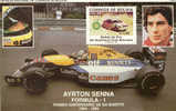 BOLIVIA  - Foglietto  ND**,Michel, Ayrton Senna; 1° Anniversario Della Scomparsa - Auto's