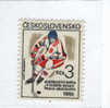 CECOSLOVACCHIA -Serie  N. 2910**(Yvert) Hochey Ghiaccio: Campionato Del Mondo - Hockey (Ice)