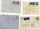 GREAT BRITAIN  MARCOPHILIE  4 LETTRES DU ROYAUME UNI  VOIR SCANN  1945/46/52/54 - Briefe U. Dokumente