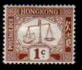HONG KONG   Scott   #  J 1*  VF MINT Hinged - Impuestos