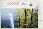 China 2005 Jinxiang Country Water Supply Company Saving Water Resource Advertising Pre-stamped Card Waterfall - Agua