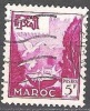 Maroc 1952 Michel 334 O Cote (2005) 0.30 Euro Pigéons Cachet Rond - Oblitérés