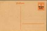 P155-010 - Entier Postal - Carte Postale Occupation Allemande N° 10 - 8 Cent. Sur 7.5 Pfennig Orange De XI-1916 - OC1/25 Generaal Gouvernement