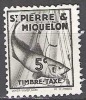 Saint-Pierre & Miquelon 1938 Michel Taxe 32 Neuf * Cote (2007) 0.50 € Morue - Timbres-taxe