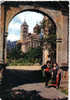 Carte Postale Animée Murbach Couple D'alsaciens Devant L'Abbaye - Murbach