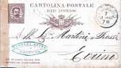 CODOGNO - Anno 1885 - Entero Postal