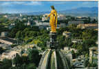 Carte Postale Vue Panoramique Prise De Fourvière, La Vierge Dorée De Fabish, Le Théâtre Romain - Lyon 1