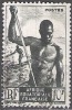 Afrique Equatoriale Française 1947 Michel 277 O Cote (2002) 0.60 € Pêcheur Avec Lance Cachet Rond - Usati