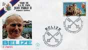 1983 - IL PAPA NEL BELIZE - Belize (1973-...)