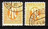 1087) AM-Post Mi.Nr. 4x+z  (beide Papiersorten) Gestempelt - Used