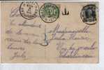 193 Op Kaart Met Stempel NAMUR, Getaxeerd (taxe)TX 33 Met Stempel CHATELINEAU - 1922-1927 Houyoux