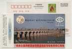 Yangzha Floodgate,Water Project,China 1998 Xinzhou Country Water Resources Bureau Advertising Postal Stationery Card - Wasser