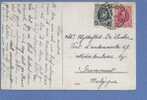 193+200 Op Kaart Met Stempel POSTES MILITAIRES BELGIQUE 1 - 1922-1927 Houyoux