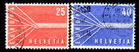 SUISSE - Yvert - 595/96 - Cote 1 € - 1957