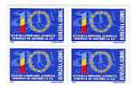 ROMANIA 2003 MINT STAMPS ON UE  MINT OG,IN BLOCK OF FOUR - Europese Instellingen