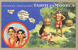 OCEANIE - TAHITI Et MOOREA - SUPERBE VAHINE - RESSOURCE PRINCIPALE VANILLE - CANNE à SUCRE - HUITRE - PUB LION NOIR - Tahiti