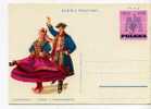 DANSE / FOLKLORE / ENTIER POSTAL / POLOGNE /  STATIONERY - Tanz