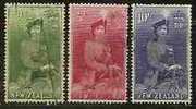 NEW ZEALAND 1953/7 ELIZABETH II ON HORSE KEY VALUES VF USED SCOTT # 299/301 - YVERT # 337B/339 - Used Stamps