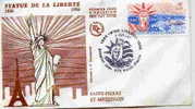 ST PIERRE ET MIQUELON FIST DAY COVER  ENVELOPPE PREMIER JOUR  STATUE DE LA LIBERTE - Other & Unclassified