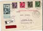 L099/  LUXEMBURG - Einschreiben/Eilboten Mit Bunter Frankatur Der 1. Überdruckausgabe 1941 - 1940-1944 Deutsche Besatzung