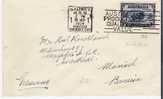 Au091 / Merinoschaf – Zentriert – In Seltenem Dunkelblau  (stamp Dark Blue) - Brief 1934 - Briefe U. Dokumente