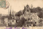 91 /IGNY / L EGLISE VUE DES JARDINS /   RARE + - Igny