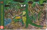 SINGAPORE  $10  PAINTING   ART DINOSAUR   BY CHILDREN  SN  BIG SIZE  CODE:80SIGC  READ DESCRIPTION !!! - Singapur