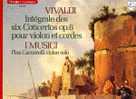 Vivaldi : Concerti Op.6 Pour Violon Et Cordes. Pina Carmirelli (violon), I Musici. - Classique