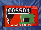 Plaque émaillée "MACHINE A COUDRE COSSON". - Other & Unclassified