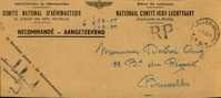 A00022 - Courrier Par Recommandé - Courrier Aéronautique Bruxelles - 17-07-1946 - Signature Du Secrétaire Général Du Com - Autres & Non Classés