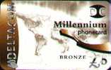 Prepaid Earth Continents Millennium Bronze Used - Ruimtevaart