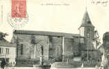 23 - CREUSE - ROYERE - PLACE De L'EGLISE ANIMEE - FONTAINE - Edit. DE NUSSAC 664 PAS COURANTE - Royere