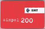 Estonia. EMT: SIMPEL Recharge Cards (2) - Estonia