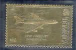 GOLD FOIL "FIRST JUMBO JET",	FEBRUARY 9,1969 - Dominica (1978-...)