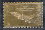 GOLD FOIL "FIRST SUPERSONIC BOMBER", NOVEMBER 11, 1956 - Dominica (1978-...)