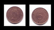 MAURITIUS 5 CENTS 1975 - Mauritania