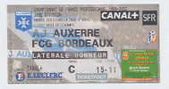 B29 AJ AUXERRE - FCG BORDEAUX (Championnat De France 99-00 Du 1er Février 2000) - Autres & Non Classés