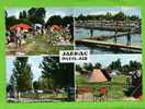 JARNAC 1964 CARTE MULTI VUES PISCINE CAMPING PLEIN AIR CARTE EN BON ETAT - Jarnac