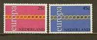 NEDERLAND 1971 MNH Stamp(s) Europa 990-991 #1930 - Neufs