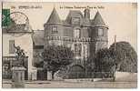 CPA 91 YERRES - Le Chateau Fontaine Et Place Du Taillis - Yerres