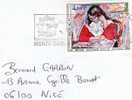 MONACO LETTRE HENRI MATISSE LA LECTRICE - Postmarks