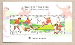 Corea Del Sud - Foglietto Con Serie Completa: Coppa Del Mondo Korea/Giappone 2002 - 2002 – Corea Del Sur / Japón