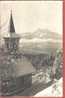 LEYSIN 1957 EGLISE CATHOLIQUE NEIGE DENT MIDI  / BROMURE KULL 450 / TTB ¤ SUISSE SWITZLERAND SCHWIEZ ZWITSERLAND C3803 - Leysin