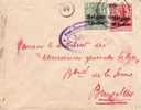 BELGIUM USED COVER OCCUPATION CANCELED BAR - OC1/25 Generaal Gouvernement