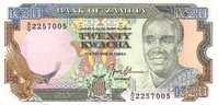 ZAMBIE   20 Kwacha  Non Daté   Pick 32b     ***** QUALITE  AUNC ***** - Zambia