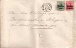 BELGIUM USED COVER CANCELED BAR ANTWERPEN - OC1/25 Generaal Gouvernement