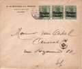 BELGIUM USED COVER CANCELED BAR ANTWERPEN - OC1/25 Generaal Gouvernement