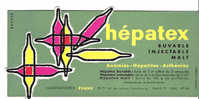 BUVARD - HEPATEX - LABORATOIRES EVANS - PARIS - CARTONEX - ANEMIES - HEPATITES - ASTENIES  - NEUF - Drogisterij En Apotheek